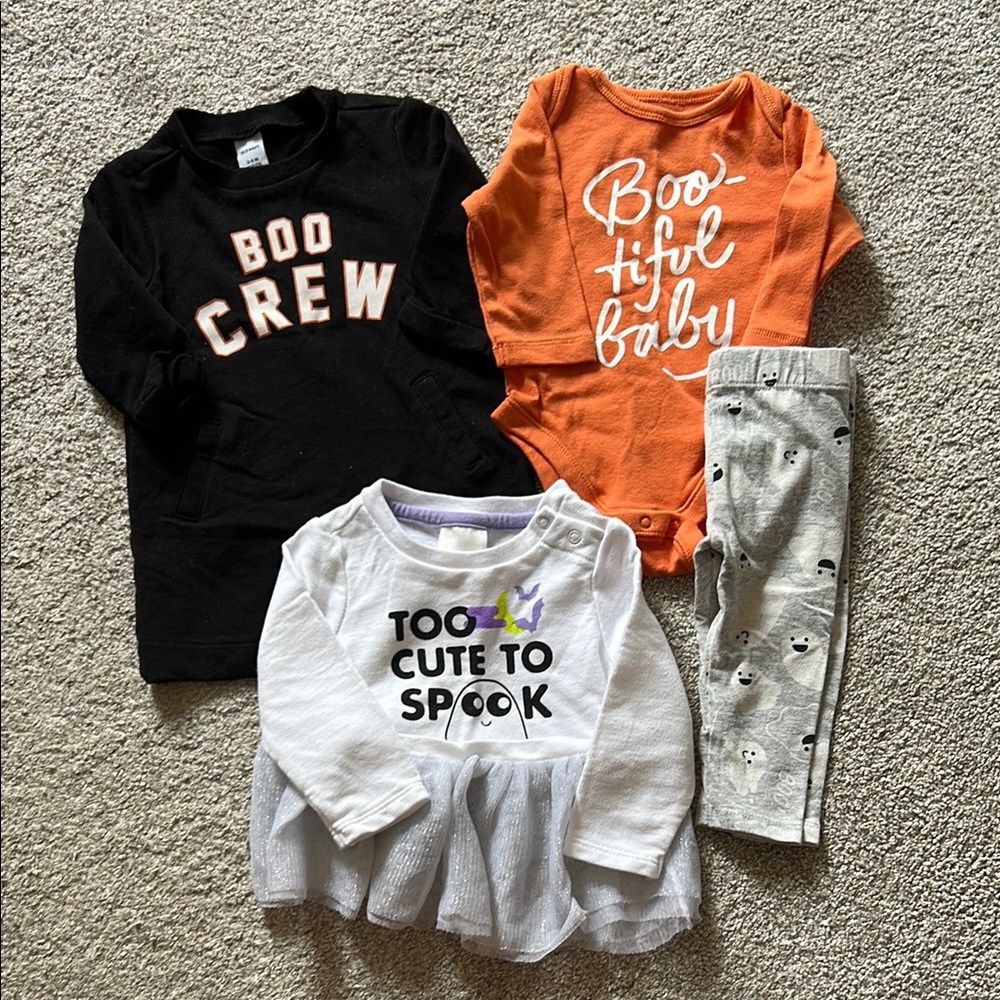 Cat & Jack Black 'Boo Crew' Dress